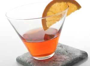 A Negroni cocktail