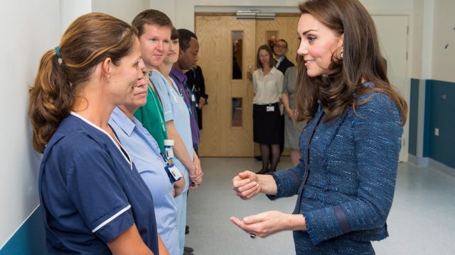 Princess Kate Middleton visits Kings College Hospital in London