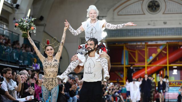 Vivienne Westwood at her SS18 fashion show