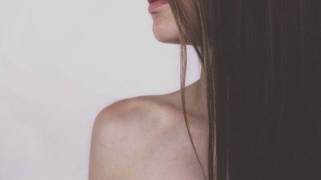 Young woman's profile and hair
