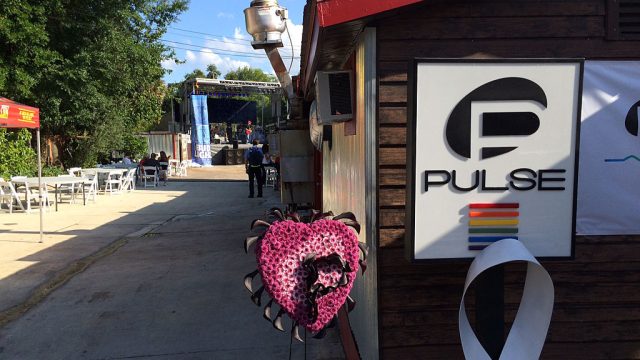 The owners of Pulse nightclub held a fundraising event -- half party, half memorial -- on Thursday, June 23, 2016, at Thornton Park in Orlando, Fla. (Paul Brinkmann/Orlando Sentinel/TNS via Getty Images)