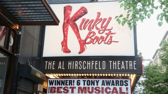 NEW YORK, NY - JUNE 04: "Panic! at The Disco's" Brendon Urie signage at "Kinky Boots" on Broadway at The Al Hirschfeld Theatre on June 4, 2017 in New York City. (Photo by Bruce Glikas/Bruce Glikas/FilmMagic)