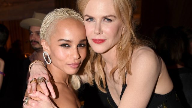 Zoe Kravitz and Nicole Kidman attend the premiere of "Big Little Lies"