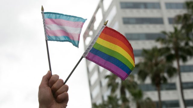 WEST HOLLYWOOD, CA - JUNE 11: A general view of atmosphere at the LA Pride ResistMarch on June 11, 2017 in West Hollywood, California. (Photo by Gabriel Olsen/FilmMagic)