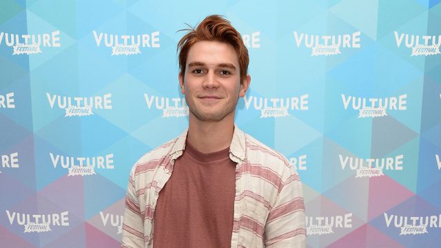 K.J. Apa arriving at the Vulture Festival