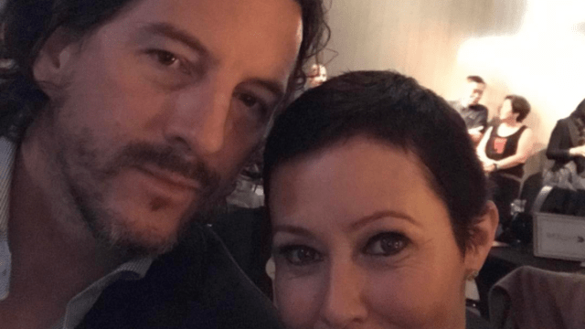 Shannon Doherty and her husband.