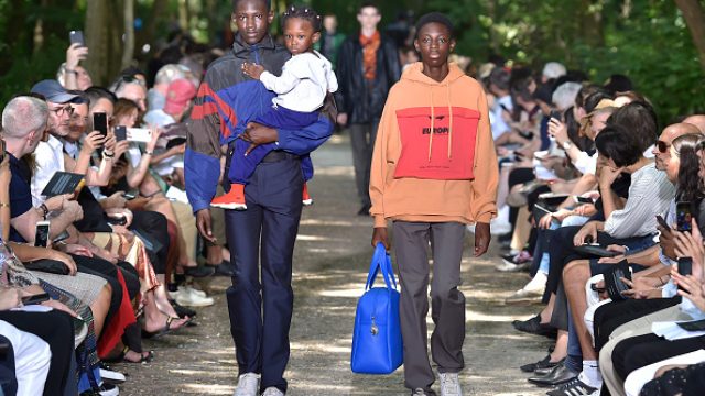 Models walk the runway at the Balenciaga Spring Summer 2018 fashion show during Paris Menswear Fashion Week on June 21, 2017 in Paris, France. (Photo by Catwalking/Getty Images)