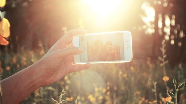 Friends taking a selfie