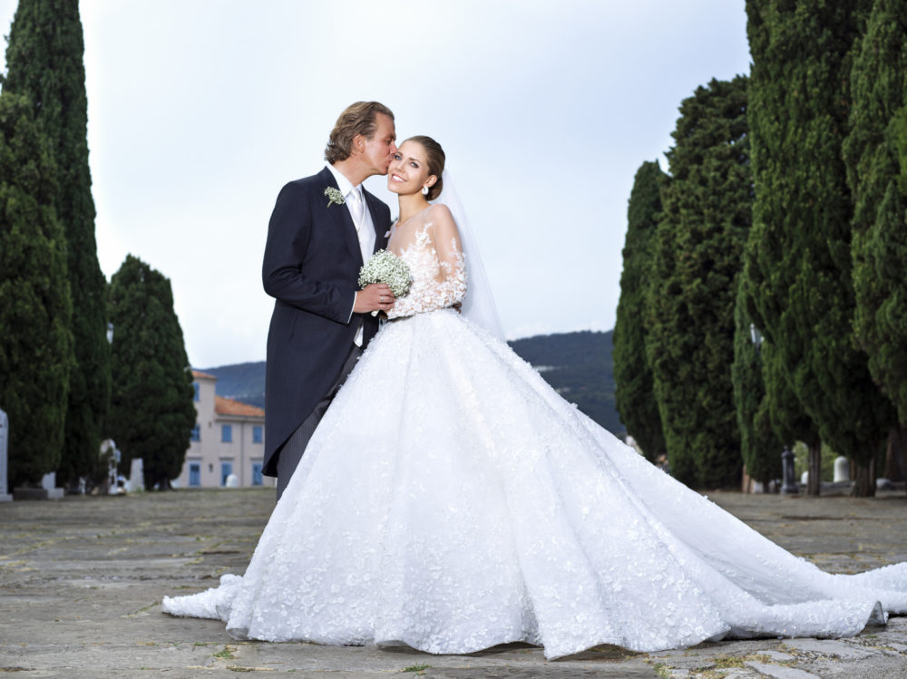 Victoria Swarovski's wedding dress was incredible