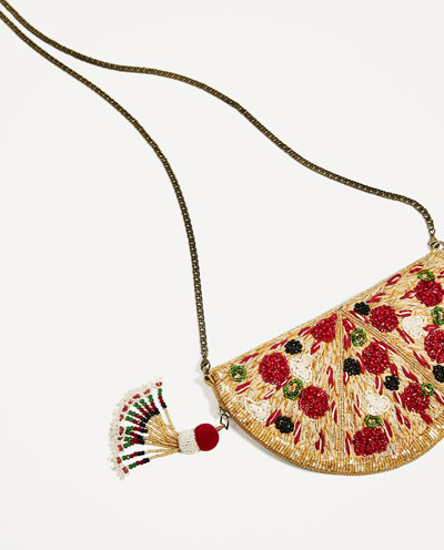 Zara pizza purse sale