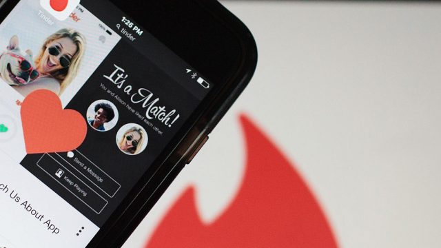 The Tinder Inc. application is displayed on a smartphone in an arranged photograph in New Delhi, India, on Friday, July 29, 2016. Dozens of dating apps have emerged in India over the past couple of years, in a nation where most weddings are still arranged and sex before marriage remains largely taboo. Dating startups say the effort is justified because half of India's 1.3 billion people are under 25, increasingly global and presumably open to shedding some reserve. Photographer: Sara Hylton/Bloomberg via Getty Images