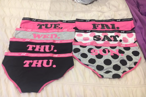 This woman's days-of-the-week underwear Facebook post has gone