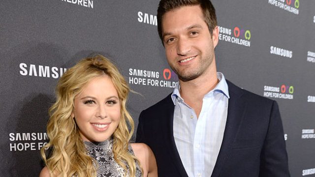 Tara Lipinski (L) and Todd Kapostasy attend Samsung Hope For Children Gala 2015 at Hammerstein Ballroom on September 17, 2015 in New York City.