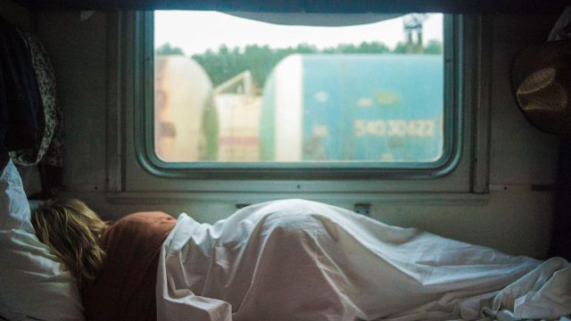 woman sleep in bed