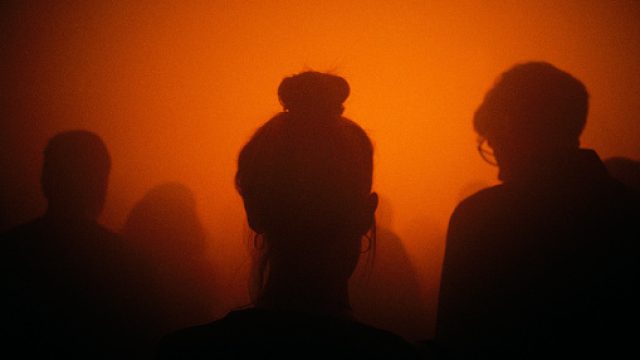 Woman in silhouette