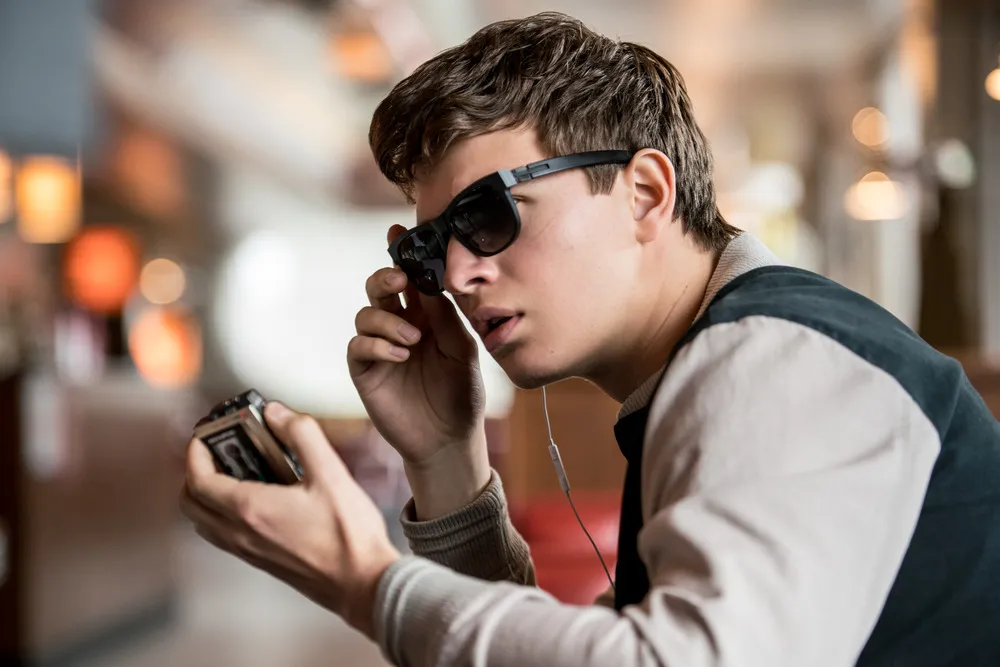 We now know where Baby got his sunglasses from in "Baby Driver," and