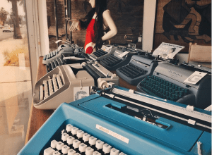 An image of typewriters from "California Typewriter"