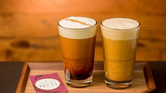 two glasses of Starbucks Nitro Cold Brew