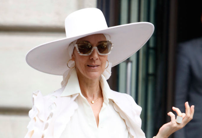 Celine Dion's all-white cape situation proves that she fears nothing ...