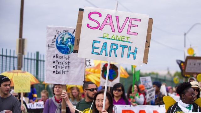 PORTLAND, OR - APRIL 29: The People's Climate Change March in Portland, Oregon, as a part of an international day of action on climate change in many cities of the world on April 29, 2017. (Photo by Diego Diaz/Icon Sportswire via Getty Images)