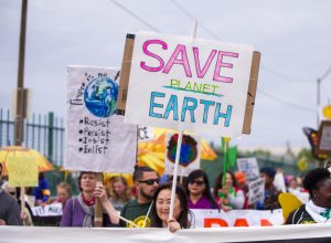 PORTLAND, OR - APRIL 29: The People's Climate Change March in Portland, Oregon, as a part of an international day of action on climate change in many cities of the world on April 29, 2017. (Photo by Diego Diaz/Icon Sportswire via Getty Images)