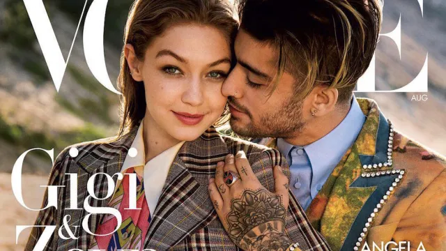 Vogue cover with Gigi Hadid and Zayn Malik