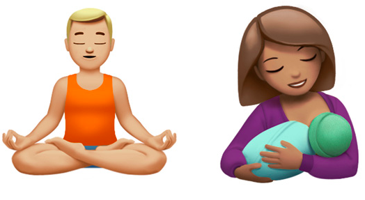 yoga emoji iphone