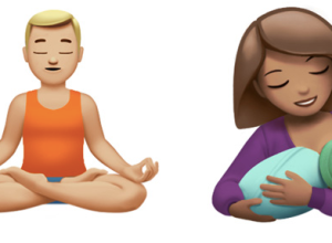 new emojis breastfeeding woman