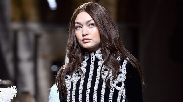 Gigi Hadid walks the runway during the Balmain show as part of the Paris Fashion Week Womenswear Fall/Winter 2016/2017 on March 3, 2016 in Paris, France. (Photo by Pascal Le Segretain/Getty Images)