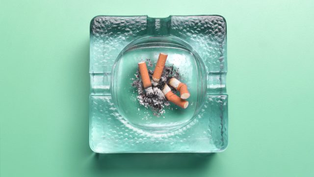 cigarettes in an ash tray