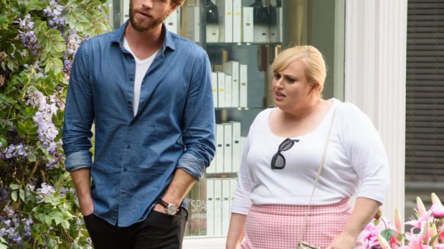 Actor Liam Hemsworth and Rebel Wilson are seen on July 24, 2017 in New York