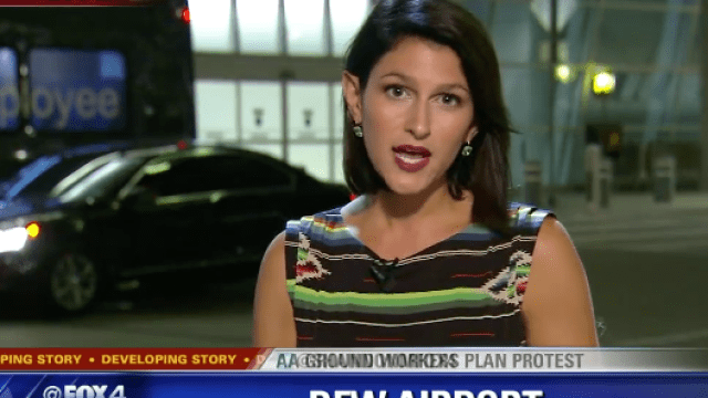 Image of spider on newscaster