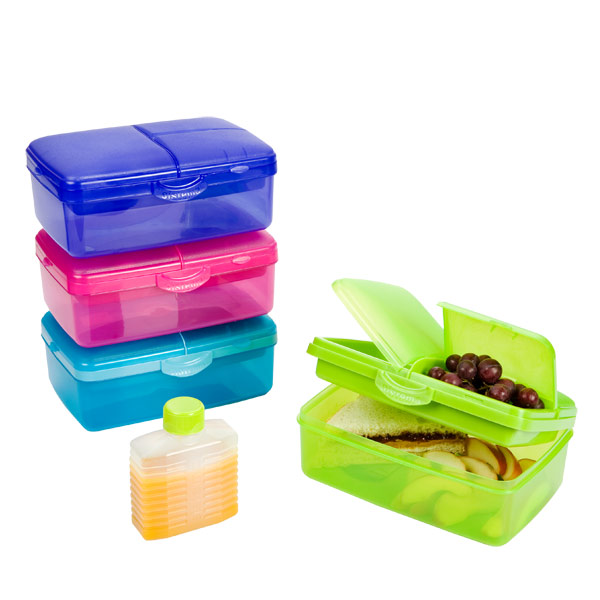 Sistema Slimline Quaddie 1.5L Lunch Food Box Bottle Work School Office BPA  Free