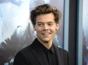 Harry Styles attends the "DUNKIRK" premiere in New York City.
