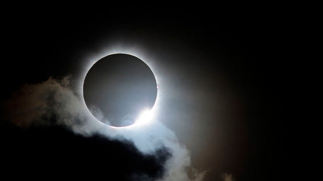 Near totality is seen during the solar eclipse at Palm Cove on November 14, 2012 in Palm Cove, Australia. Thousands of eclipse-watchers have gathered in part of North Queensland to enjoy the solar eclipse, the first in Australia in a decade.
