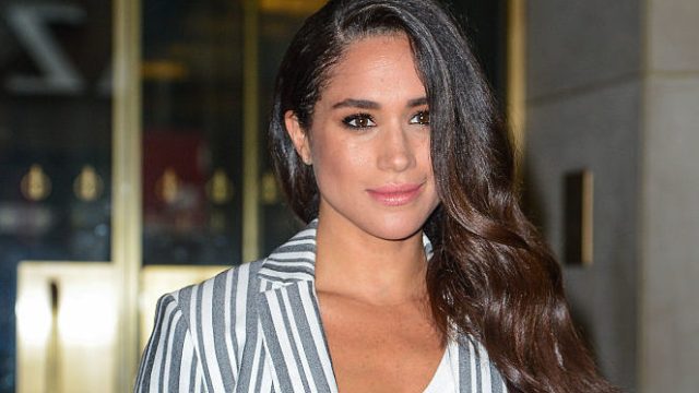 Actress Meghan Markle leaves the "Today Show" taping at NBC Rockefeller Center Studios on July 14, 2016 in New York City.