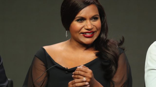 Mindy Kaling speaks onstage