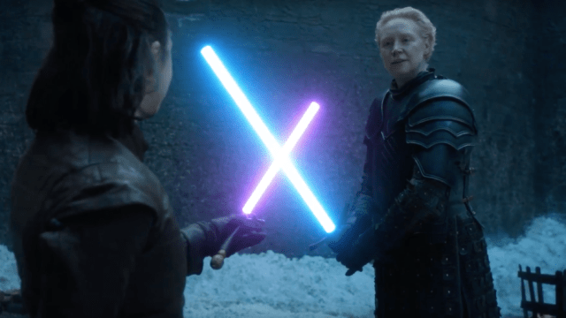 Game of Thrones Brienne Arya Lightsaber
