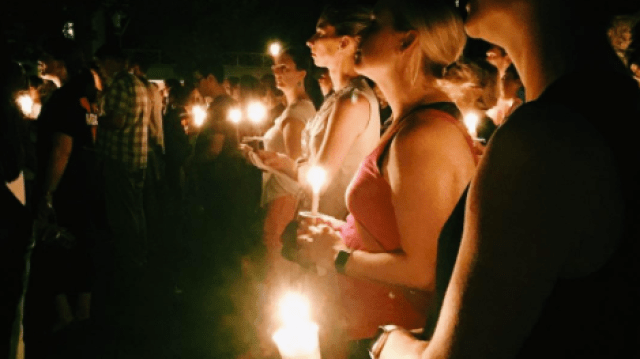 Image of Charlottesville candlelight vigil