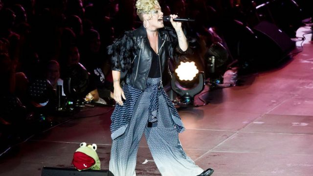 Pink performs live on stage during a concert at the Waldbuehne on August 11, 2017