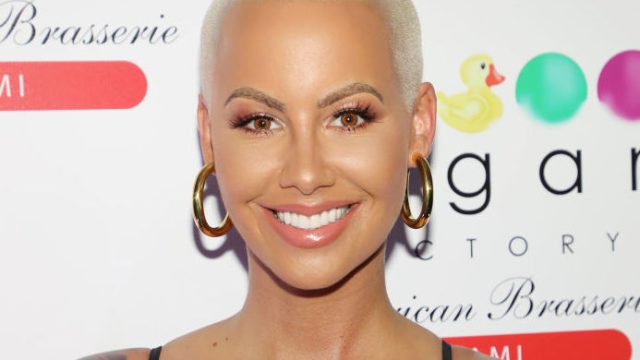 Amber Rose is seen celebrating the end of summer at Sugar Factory American Brasserie on August 18, 2017