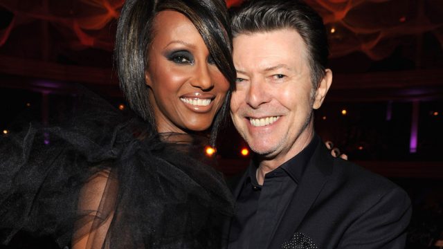 Iman and David Bowie