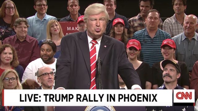 Alec Bladwin as Trump on SNL Weekend Update
