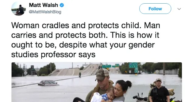 The Internet Is Clapping Back So Hard Against This Sexist Hurricane Harvey Tweet 5630