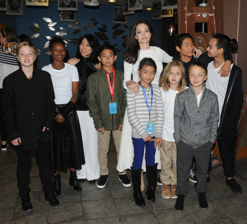 Angelina Jolie’s six kids came with her to the premiere of her new