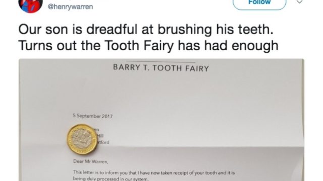 Tooth Fairy letter