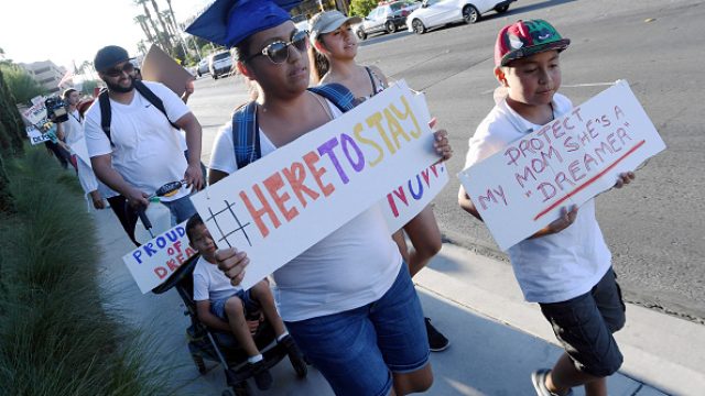 Hundreds Join "Defend DACA" March In Las Vegas