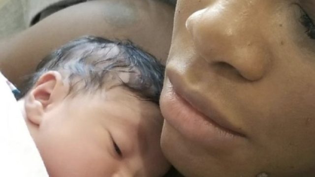 Serena Williams and baby daughter Alexis