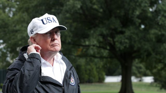 President Trump Returns To White House After Trip To Florida