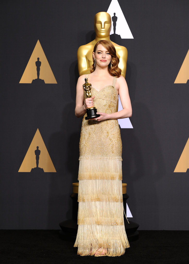 Emma Stone Wore a Louis Vuitton Gown to the Oscars That's Making